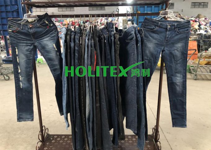 Ropa colorida del verano de la segunda mano, pantalones para mujer usados HOLITEX de moda
