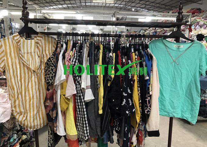Blusas coloridas usadas tamaño mezclado del algodón de Holitex de la ropa para mujer para las muchachas